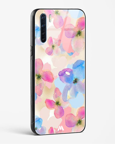 Watercolour Daisies Glass Case Phone Cover (Oppo)