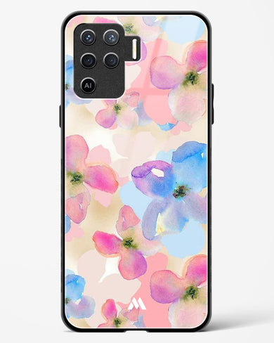 Watercolour Daisies Glass Case Phone Cover (Oppo)