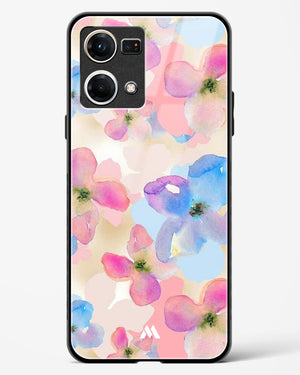 Watercolour Daisies Glass Case Phone Cover (Oppo)