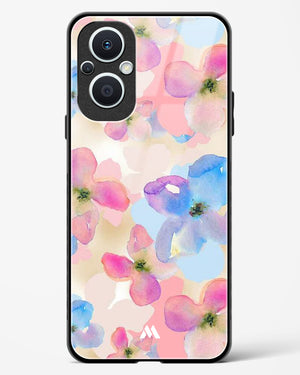 Watercolour Daisies Glass Case Phone Cover (Oppo)