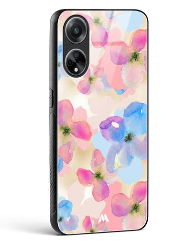 Watercolour Daisies Glass Case Phone Cover (Oppo)