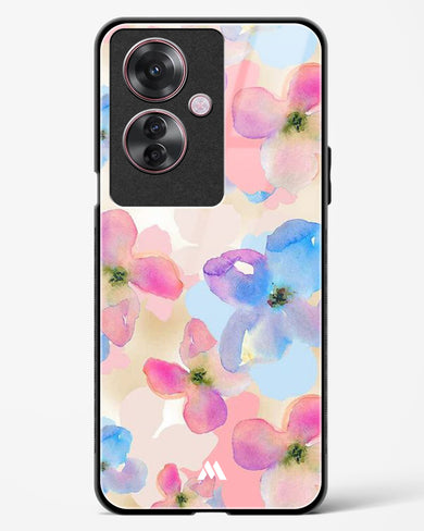 Watercolour Daisies Glass Case Phone Cover (Oppo)