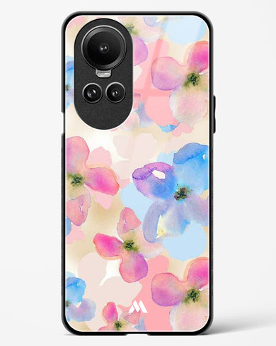 Watercolour Daisies Glass Case Phone Cover (Oppo)