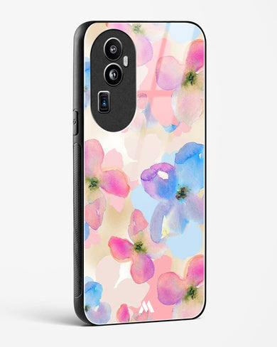 Watercolour Daisies Glass Case Phone Cover (Oppo)