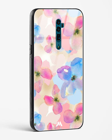 Watercolour Daisies Glass Case Phone Cover (Oppo)