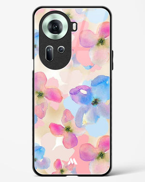 Watercolour Daisies Glass Case Phone Cover (Oppo)
