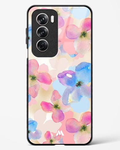 Watercolour Daisies Glass Case Phone Cover (Oppo)