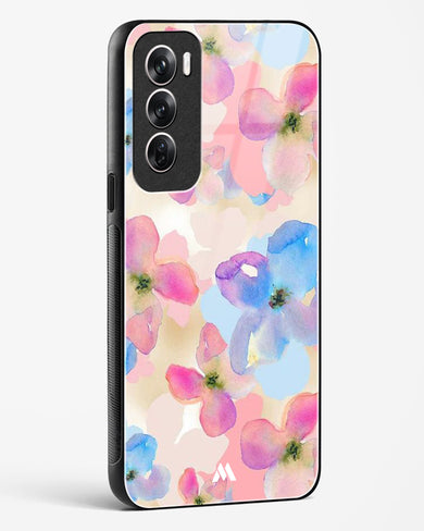 Watercolour Daisies Glass Case Phone Cover (Oppo)