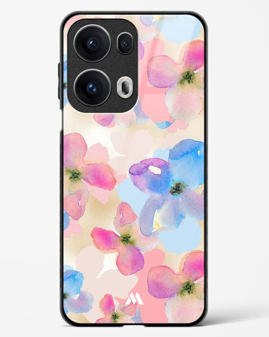 Watercolour Daisies Glass Case Phone Cover (Oppo)