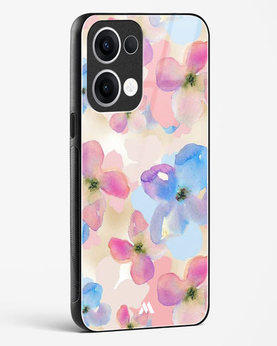 Watercolour Daisies Glass Case Phone Cover (Oppo)