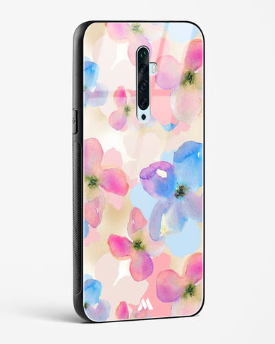 Watercolour Daisies Glass Case Phone Cover (Oppo)