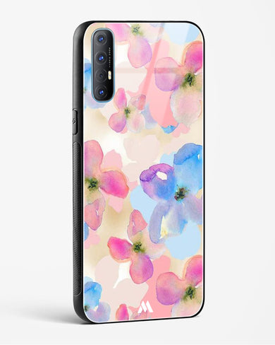 Watercolour Daisies Glass Case Phone Cover (Oppo)