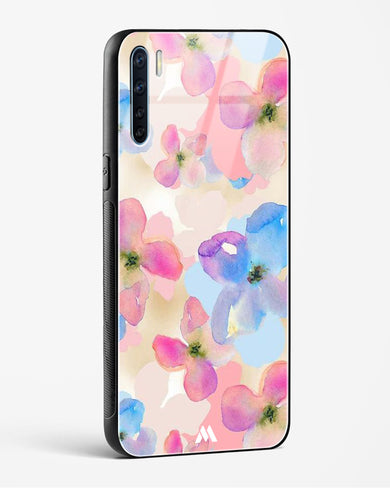 Watercolour Daisies Glass Case Phone Cover (Oppo)