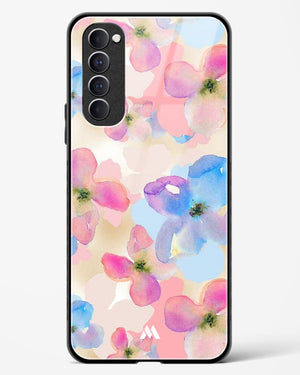 Watercolour Daisies Glass Case Phone Cover (Oppo)