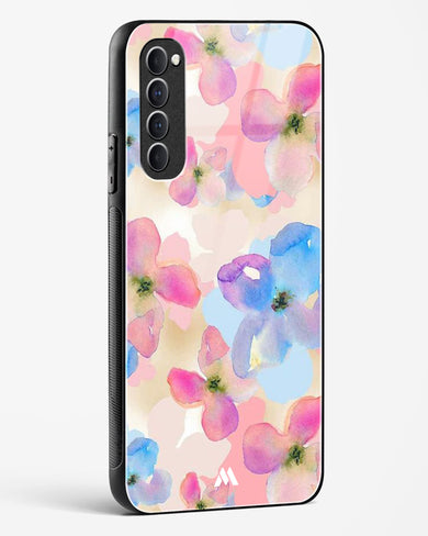 Watercolour Daisies Glass Case Phone Cover (Oppo)