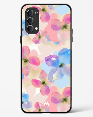 Watercolour Daisies Glass Case Phone Cover (Oppo)