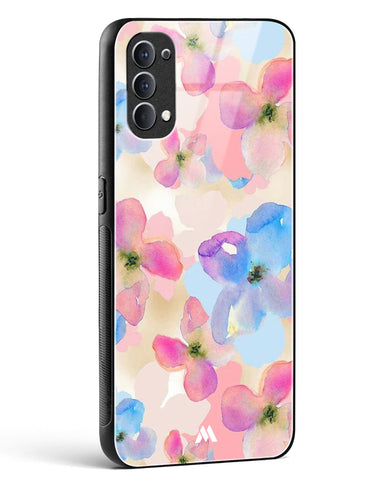 Watercolour Daisies Glass Case Phone Cover (Oppo)