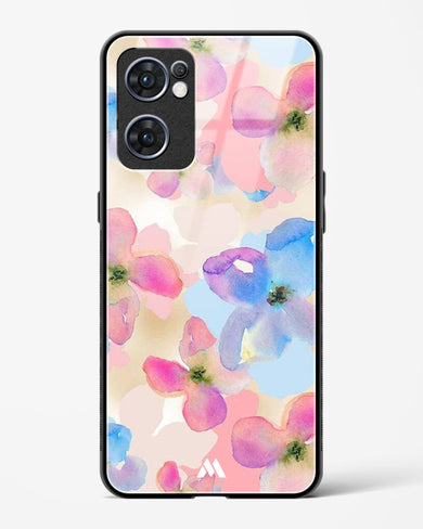 Watercolour Daisies Glass Case Phone Cover (Oppo)