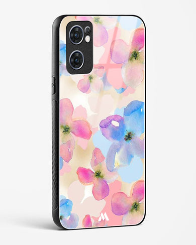 Watercolour Daisies Glass Case Phone Cover (Oppo)