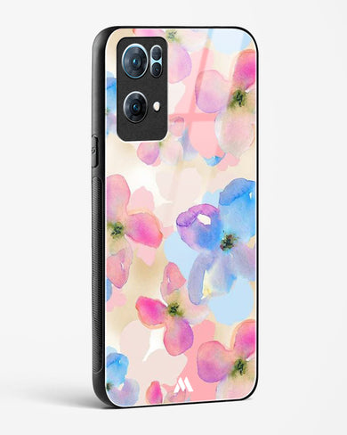Watercolour Daisies Glass Case Phone Cover (Oppo)