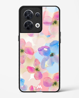 Watercolour Daisies Glass Case Phone Cover (Oppo)