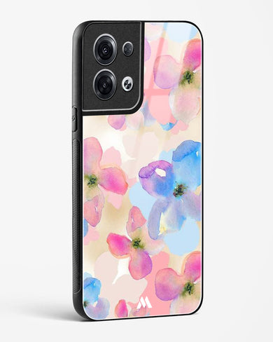 Watercolour Daisies Glass Case Phone Cover (Oppo)