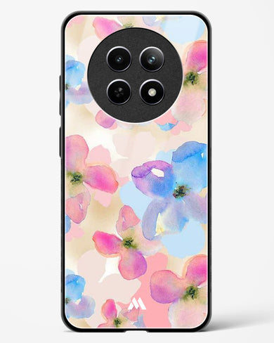 Watercolour Daisies Glass Case Phone Cover (Realme)