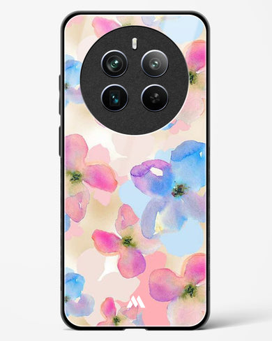 Watercolour Daisies Glass Case Phone Cover (Realme)