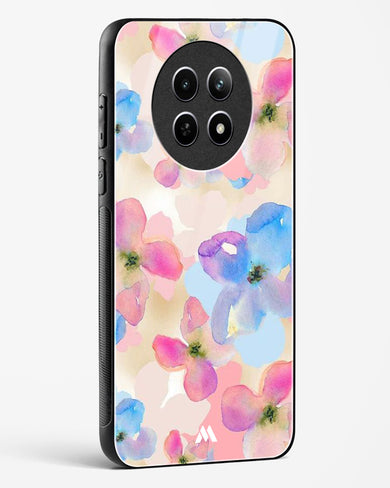 Watercolour Daisies Glass Case Phone Cover (Realme)