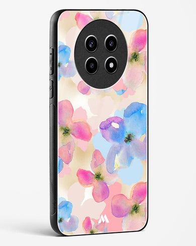 Watercolour Daisies Glass Case Phone Cover (Realme)