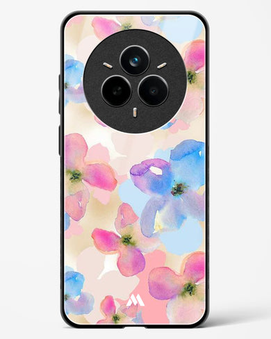 Watercolour Daisies Glass Case Phone Cover (Realme)