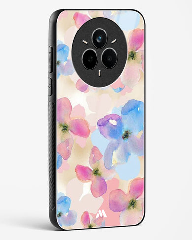 Watercolour Daisies Glass Case Phone Cover (Realme)