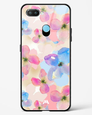 Watercolour Daisies Glass Case Phone Cover-(Realme)