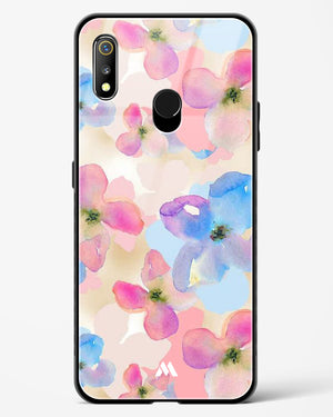 Watercolour Daisies Glass Case Phone Cover (Realme)