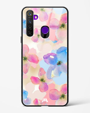 Watercolour Daisies Glass Case Phone Cover (Realme)