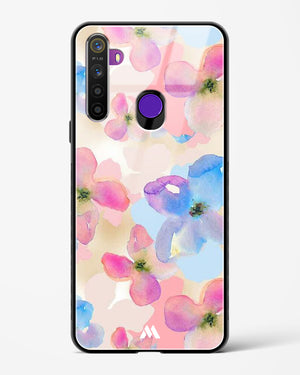 Watercolour Daisies Glass Case Phone Cover-(Realme)