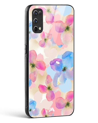 Watercolour Daisies Glass Case Phone Cover (Realme)