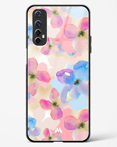 Watercolour Daisies Glass Case Phone Cover (Realme)