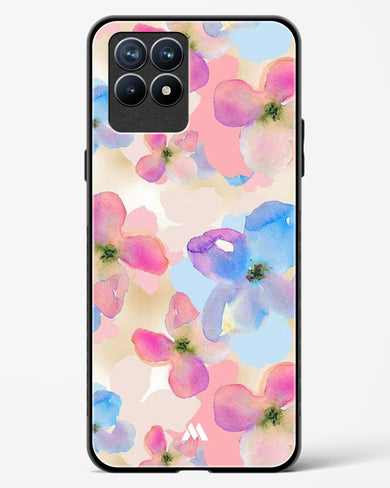 Watercolour Daisies Glass Case Phone Cover (Realme)