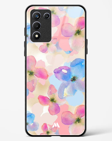 Watercolour Daisies Glass Case Phone Cover (Realme)
