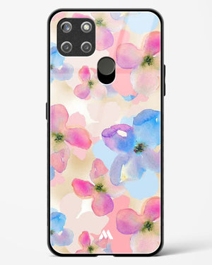 Watercolour Daisies Glass Case Phone Cover (Realme)