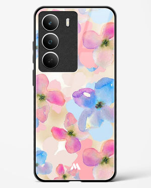 Watercolour Daisies Glass Case Phone Cover (Realme)