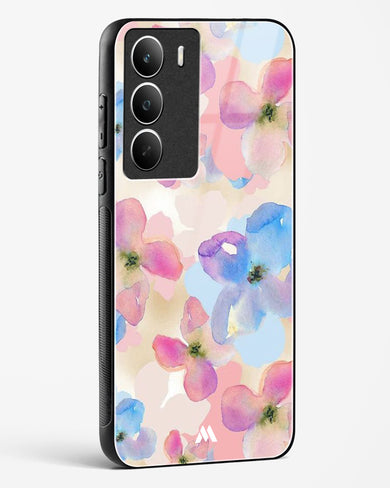 Watercolour Daisies Glass Case Phone Cover (Realme)