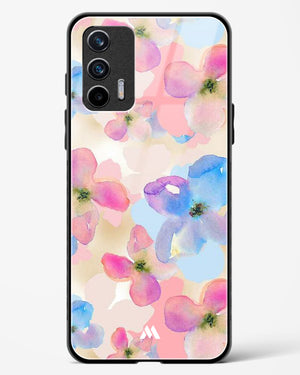 Watercolour Daisies Glass Case Phone Cover (Realme)