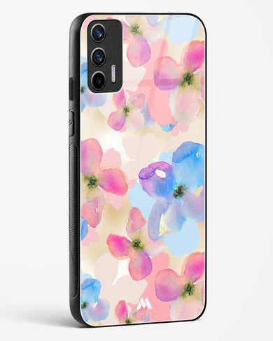 Watercolour Daisies Glass Case Phone Cover (Realme)