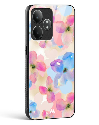 Watercolour Daisies Glass Case Phone Cover (Realme)