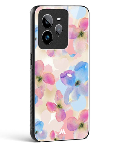 Watercolour Daisies Glass Case Phone Cover (Realme)