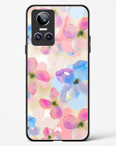 Watercolour Daisies Glass Case Phone Cover (Realme)