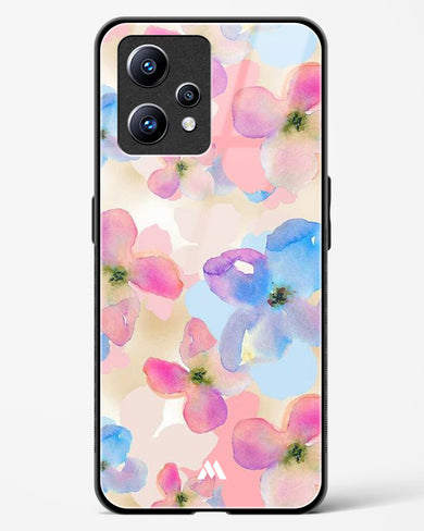 Watercolour Daisies Glass Case Phone Cover (Realme)