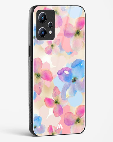 Watercolour Daisies Glass Case Phone Cover (Realme)